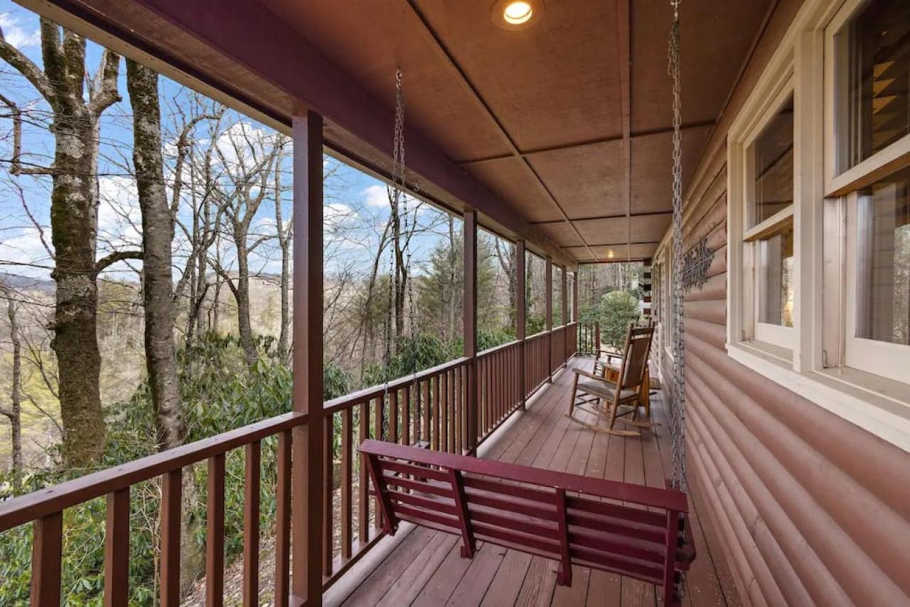 Log Cabin On Peaceful River Blowing Rock Esterno foto